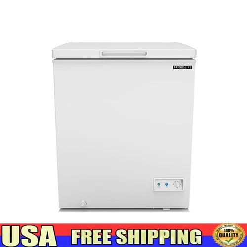 5 Cu Ft Chest Freezer Manual Defrost External Temp Control Power Indicator New