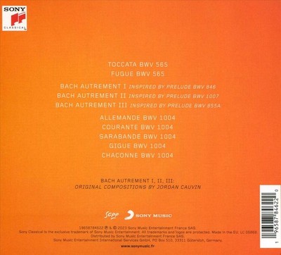 THIBAULT CAUVIN BACH NEW CD