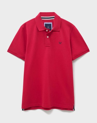 Crew Clothing Men's Classic Pique Polo Shirt   Heritage Red, 100% Cotton