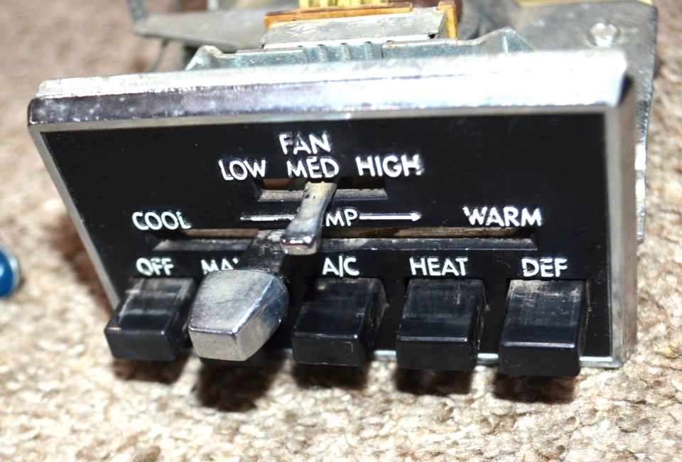 1974-1977 DODGE B100 VAN CLIMATE CONTROL TEMPERATURE HEAT AC AUTHENTIC SEE PICS! Foto 2 de 4