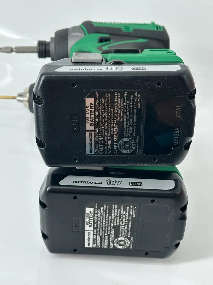 METABO Drill DS18DDX Impact WH18DDX Kit Charger and Batteries - Image 4 of 4