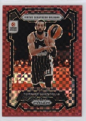 2023-24 Prizm Turkish Airlines EuroLeague Red Power 74/75 Tornike Shengelia 0ud4