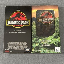 Jurassic Park Trilogy VHS Tapes 1  2 Movie Dinosaur Lot of 2