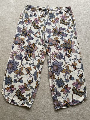Soma XL Cool Nights Piped Crop Paisley Splendor Champagne