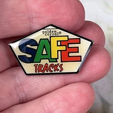 Golden Corral Employee Safe Tracks Lapel Pin Buffet & Grill Enamel Colorful