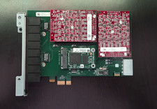 Scheda telefonica analogica Digium Asterisk 8 porte PBX FXO funzionante pull