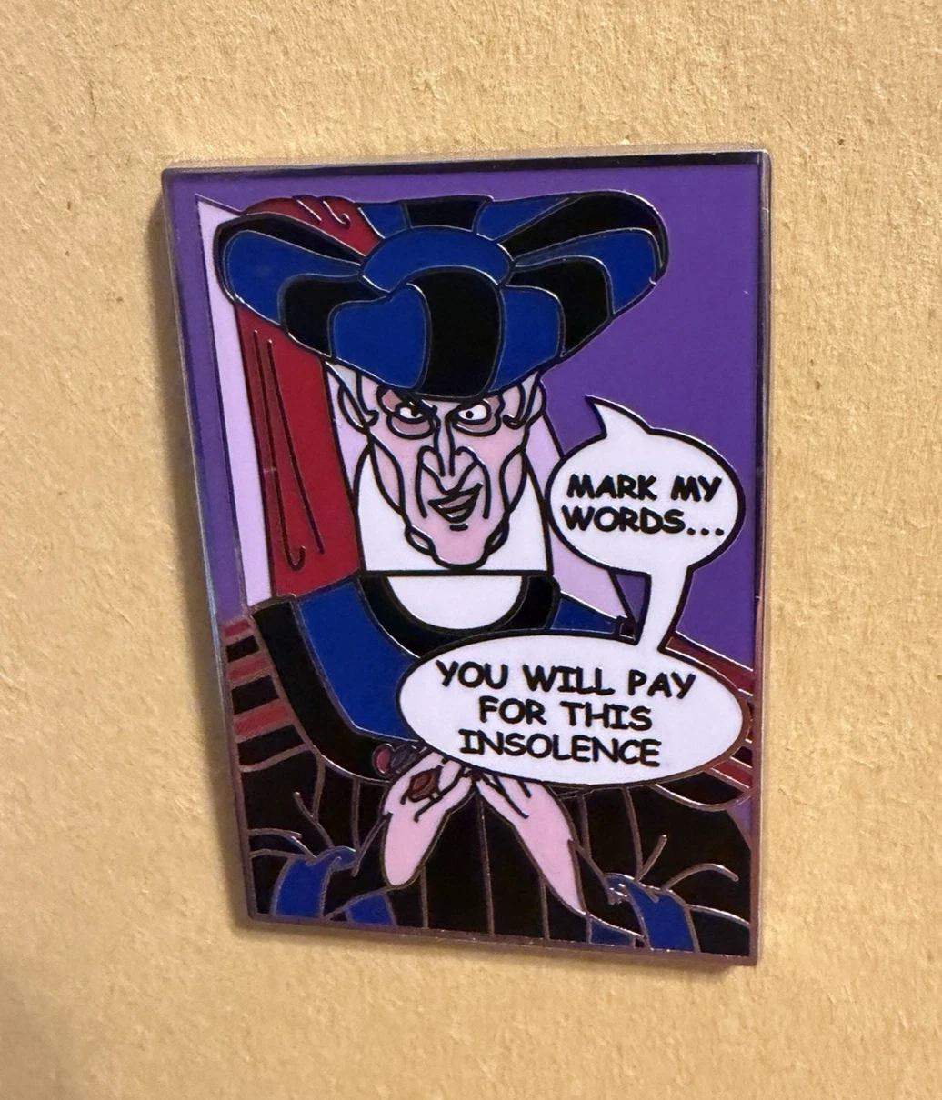 Disney Pin Villains Comic Book Mystery Frollo Hunchback of Notre Dame Retired