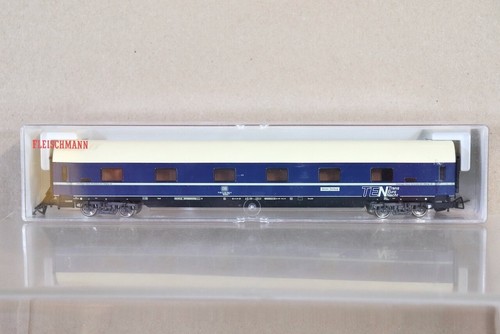 FLEISCHMANN 5108 DB TRANS EURO NACHT TEN SCHLAFWAGEN REISEZUGWAGEN mit LICHT an | Zustand: New
