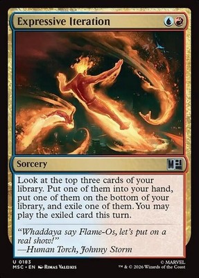 *MtG: 4x Expressive Iteration - Commander Marvel Super Heroes UC - magicman*
