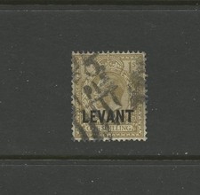 GREAT BRITAIN TURKEY 53, 1921 1sh KGV, OVERPRINTED, USED, (GB6319)