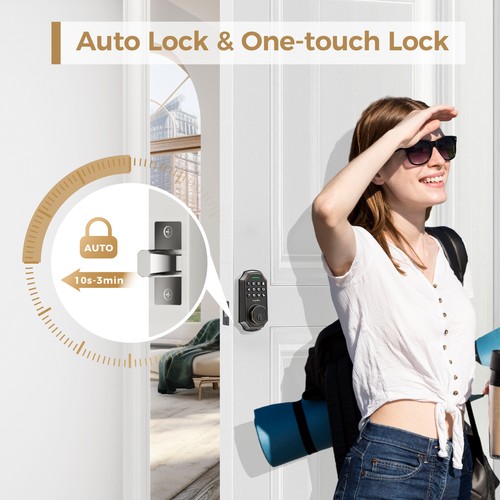 Arpha Keyless Entry Smart Door Lock WiFi Keypad Alexa Google App Auto Lock D180W
