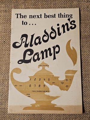 VTG 1970's GM Aladdin's Lamp Oven Controls Brochure Pamphlet Advertising Rare