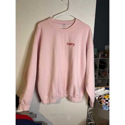 Harry Styles Love On Tour 2022 Pink Crewneck Sweatshirt XL Embroidered Official