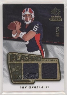 2008 SP Rookie Threads Flashback Fabrics Square Pattern 52/99 Trent Edwards 0q3
