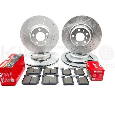 FOR BMW 228i M SPORT FRONT REAR BRAKE DISCS MINTEX PADS SENSORS 340mm 345mm