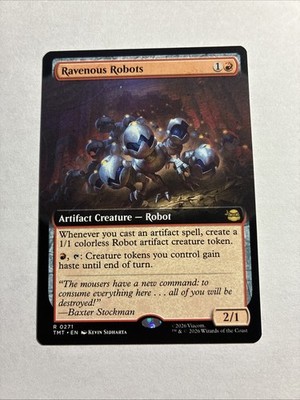 Ravenous Robots (Extended Art) - Teenage Mutant Ninja Turtles MTG + Bonus Card!!