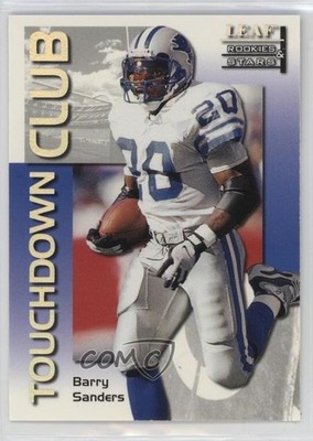 1998 Leaf Rookies & Stars Touchdown Club 3262/5000 Barry Sanders #4 HOF 0wg1