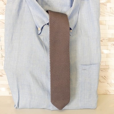Skinny Solid Tie Mens Gray Limited Edition Knitted Neckwear Dress MARKS SPENCER