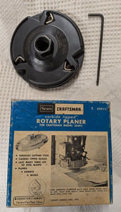 Vintage Craftsman 9-29513 Carbide Tipped Rotary Planer W/Box & Allen Key