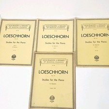 Schirmer's Library of Musical Classics Loeschhorn Lot Of 4 For Piano 1939