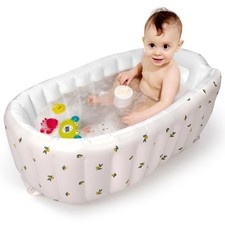 Mink Inflatable Baby Bathtub with Built-in Air Pump, Newborn to Toddler Bath ...