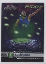 2021-22 Wild Card Alumination Protostar Green /99 Isaiah Jackson Rookie RC 1u6. rookie card picture