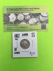 1947ML Canadian 10c Dime .8 Silver George VI  AG  HIGHER GRADE.  TRENDING AT $9