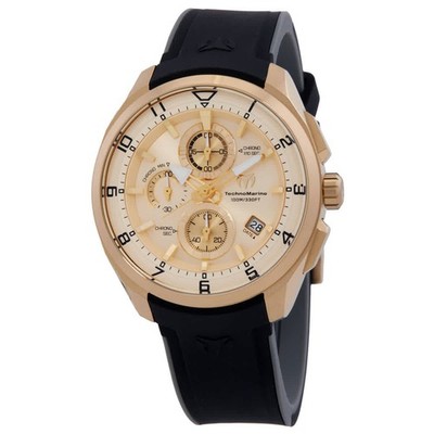 Technomarine TM-318132 Ocean Gold-tone Dial 44 mm Men's Watch New