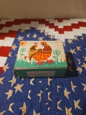 Vintage 1970 USSR Russian Tin Windup Pecking Chicken OB  Key Works Perfect