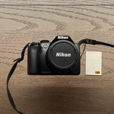 Nikon Coolpix P90 Digital Camera Black Tested Excellent Condition Accessories