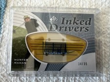 SP Authentic Hunter Mahan Inked Drivers Trading Card  34/35