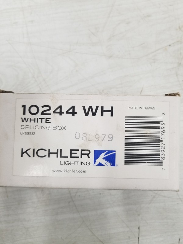 Kichler 10244WH Linear Splicing Box White Kichler Lighting New In Box