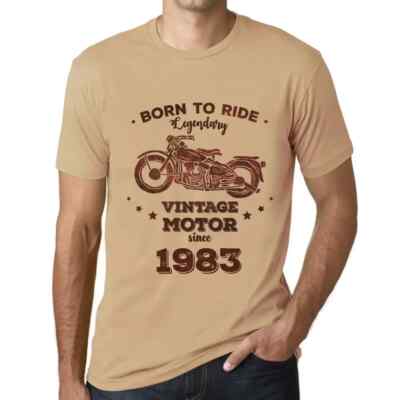ULTRABASIC Herren T-Shirt geboren, um einen legendären Motor seit 1983 zu fahren Born