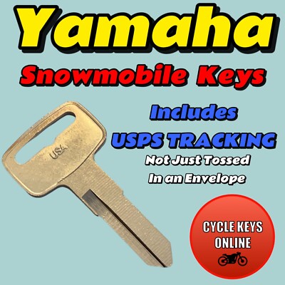 Yamaha Snowmobile Sled keys Cut to Code replacement spare key