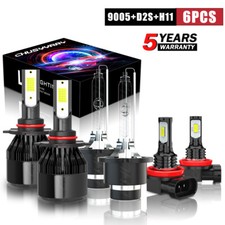 For Acura Tsx 2009-2014 Combo Hidled Headlight Hi Lo Beamfog Light Bulbs Kit