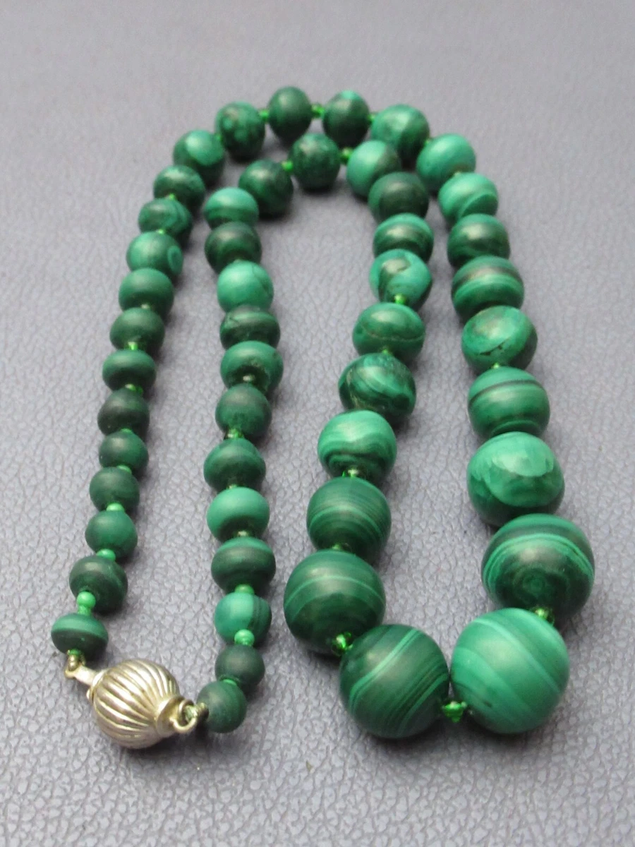 COAI Collana In Argento 925 Con Ciondolo Ping'an Kou In Malachite - Gioiello Portafortuna Donna