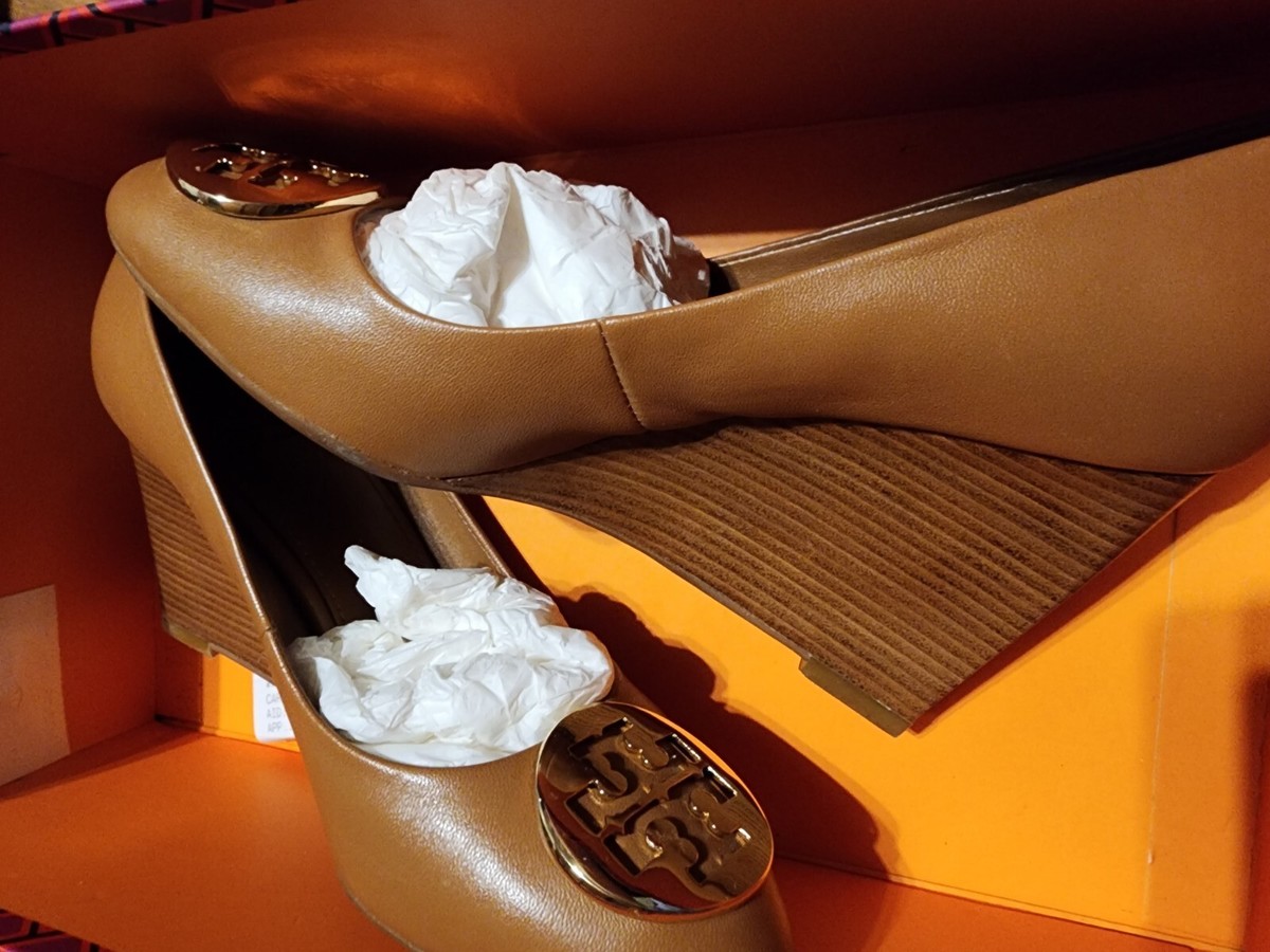 Tory Burch Shoes Size Janey 85mm Pump/Calf Leather Royal Tan