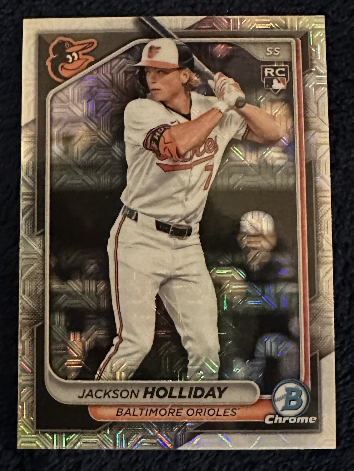 2024 Bowman Chrome Mega Jackson Holliday #26 Mega Box Mojo Refractor RC Orioles