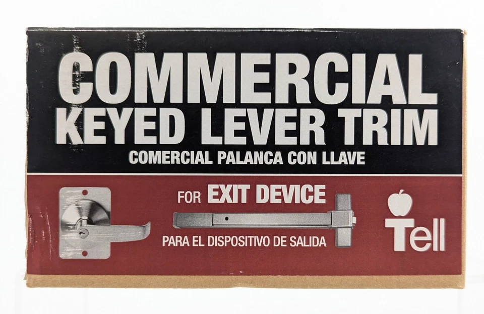 Borde de palanca de entrada TELL CTL881 serie 8000 cromo satinado cumple con el código ADA para discapacitados Foto 2 de 4