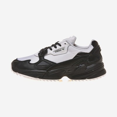 adidas falcon black and white