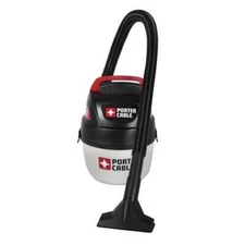 1) Porter Cable 1 Gallon Portable Compact Wet / Dry Shop Vac Vacuum 1.5 Peak HP 