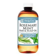De La Cruz Rosemary Mint Oil, Hair and Scalp Treatment, with Castor Oil 8 oz