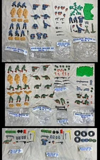Timpo WWII Beachhead 152-pc Parts Bag w RARE US DRIVER mint 1970s toy soldiers