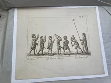 Copper Engraving Paul Gregoire La Bello Estello Old Master