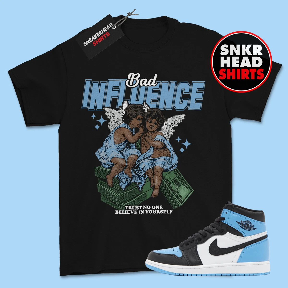 University Blue Jordan 1 Shirt