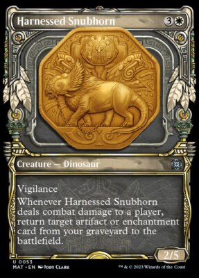 MTG Harnessed Snubhorn (53/230) March of the Machine The Aftermath LP
