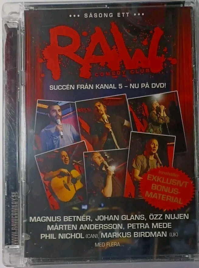 RAW COMEDY CLUB SEASON ONE DVD NEW SWEDISH IMPORT SLIGHTLY DAMAGED CASE #2