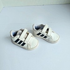 Adidas Boys Grand Court EF0118 Sneakers Tennis Shoes White Size 5K