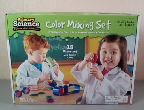 Ensemble de mélange de couleurs Primary Science NEUF 15 pièces kit de laboratoire enfant STEM art activité cadeau - Photo 1/4