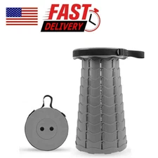 Folding Stool Portable Telescopic Chair Seat Camping Retractable Outdoor Fishing